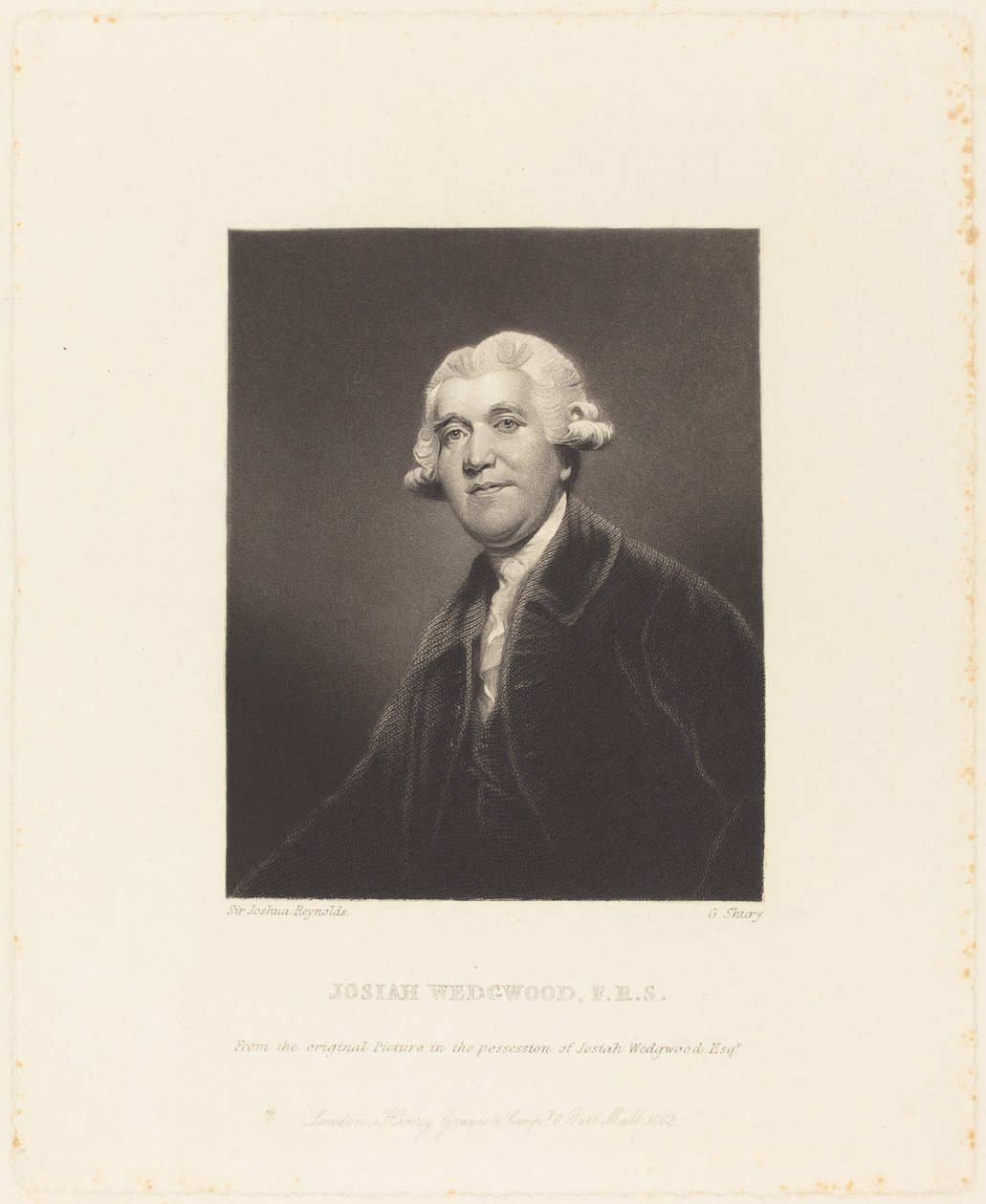 Josiah Wedgwood von George Salisbury Shury after Sir Joshua Reynolds