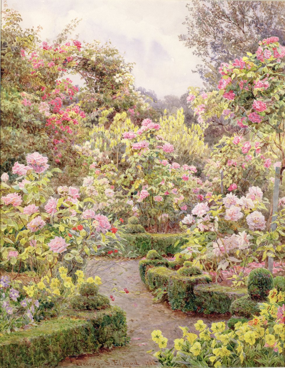 Raundscliffe - Überall sind Rosen von George Samuel Elgood