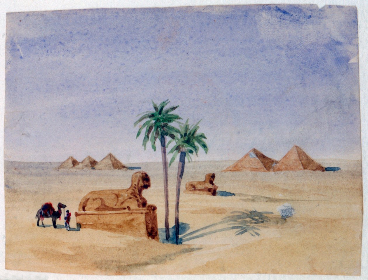 Sphinx und Pyramiden, Gizeh II, 1820-1876 von George Sand