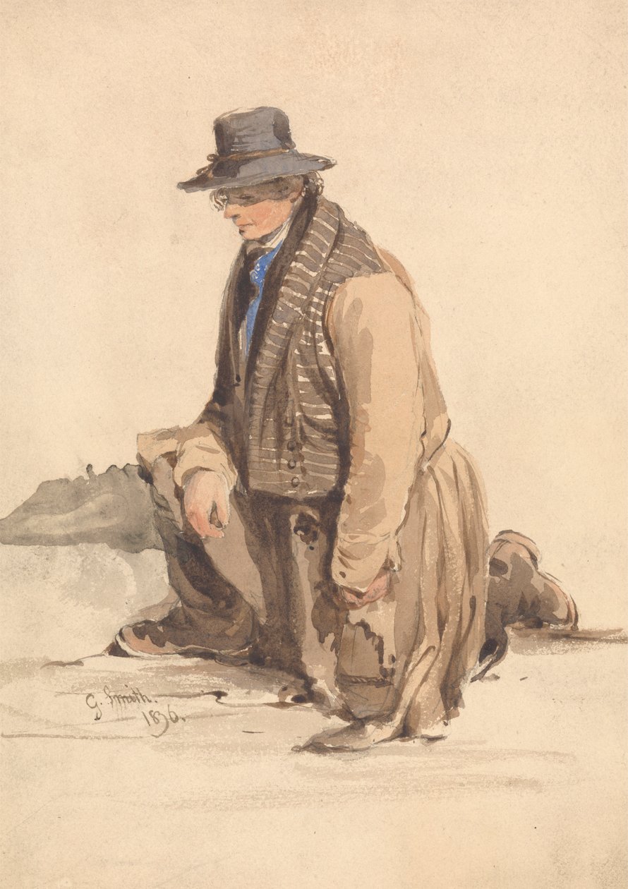 Kniender Mann von George Smith
