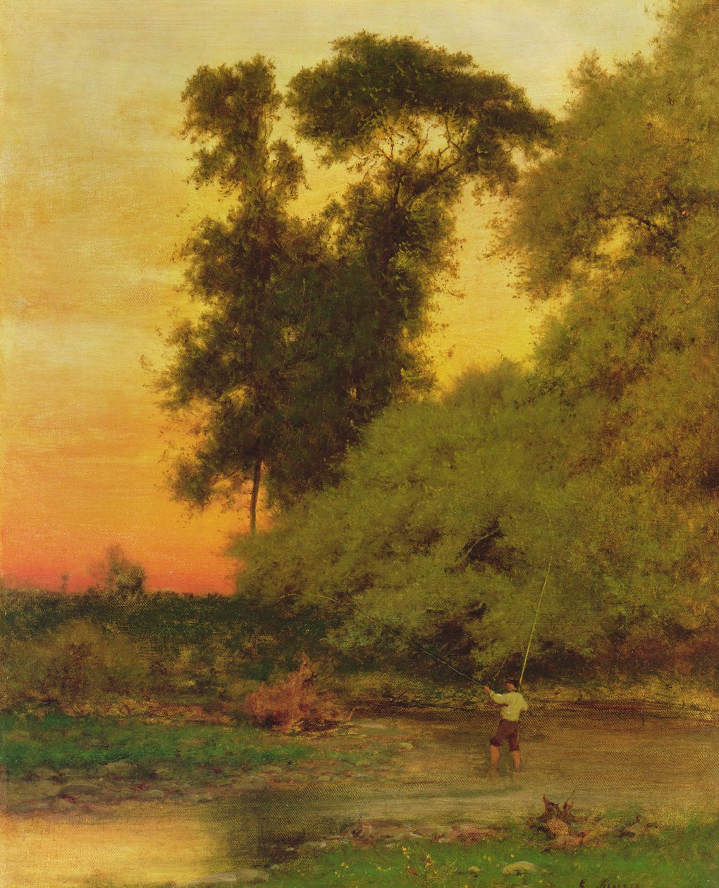 Sonnenuntergang, Pompton, NJ von George Snr. Inness