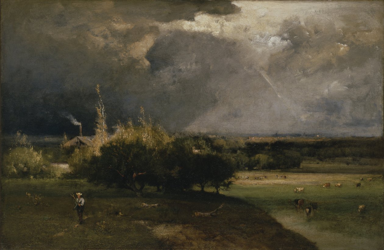 Der kommende Sturm, ca. 1879 von George Snr. Inness