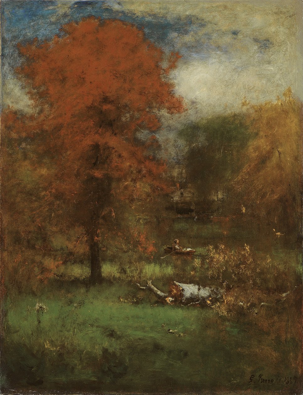 Der Mühlenteich, 1889 von George Snr. Inness