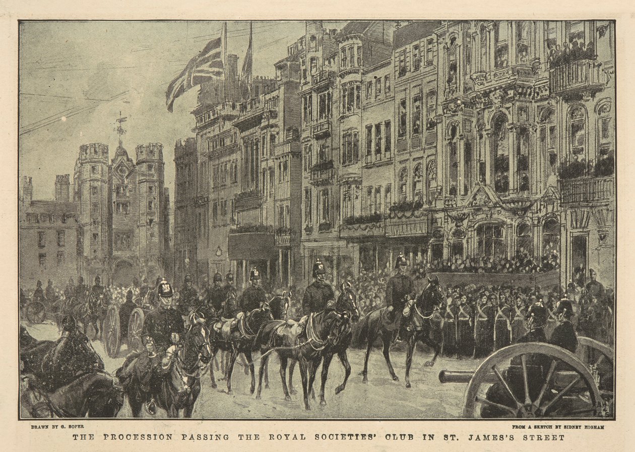 Das Begräbnis von Königin Victoria von George Soper