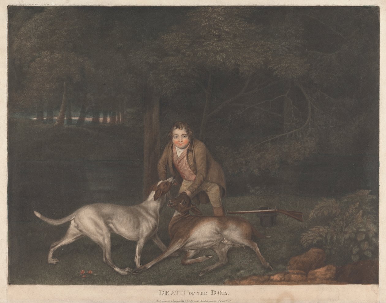 Tod der Hirschkuh von George Stubbs