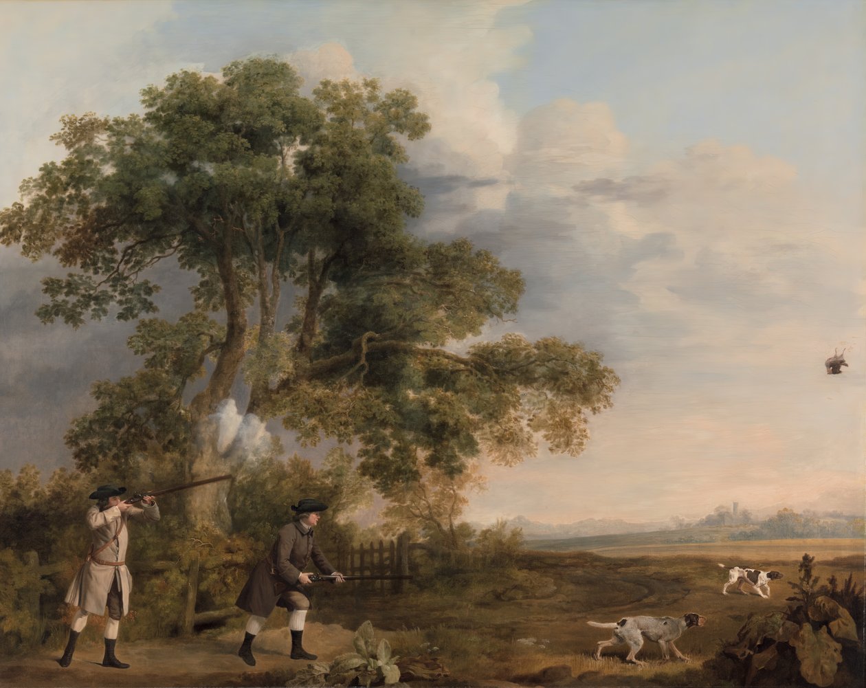 Zwei Herren beim Schießen von George Stubbs