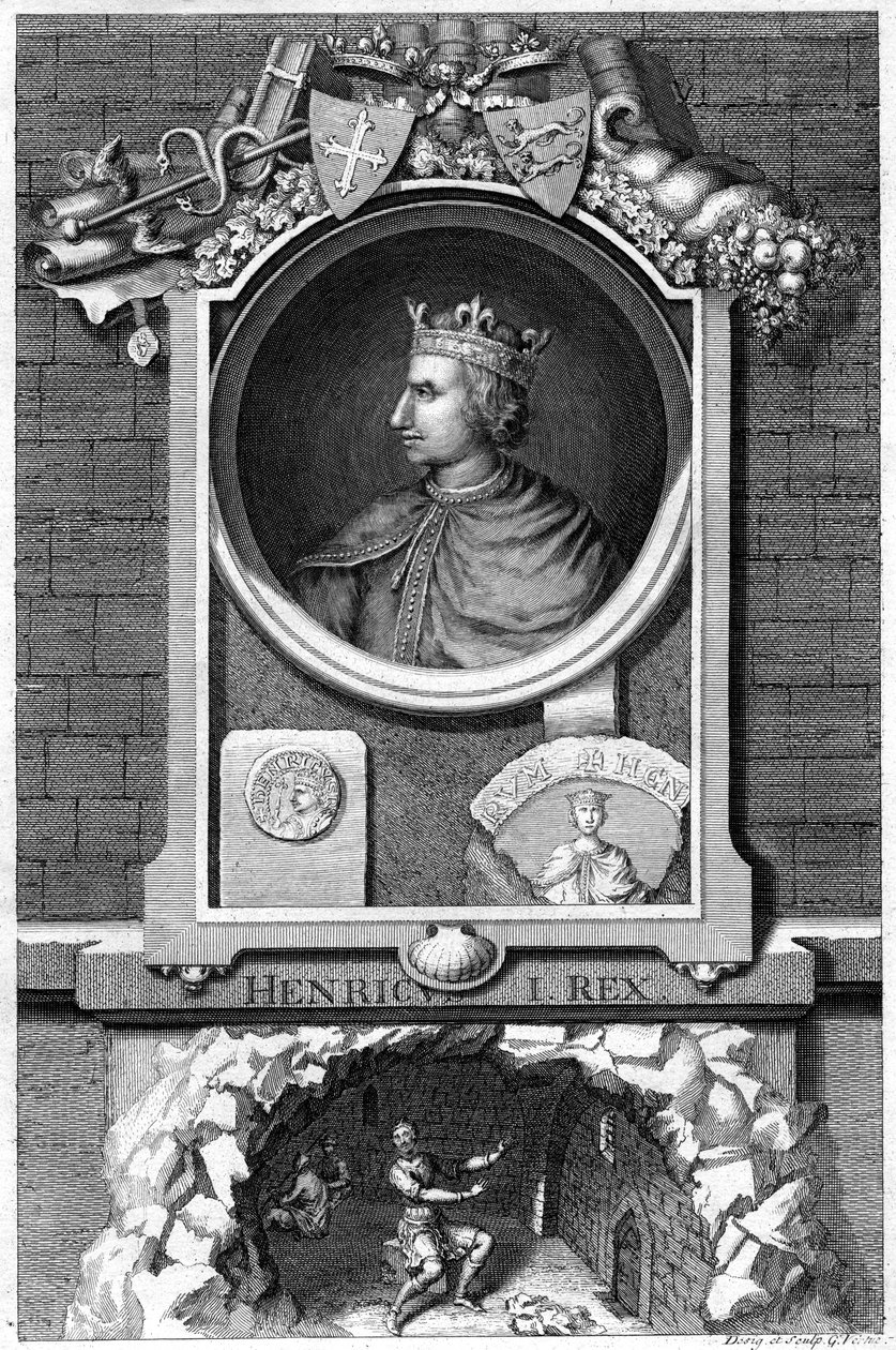 Heinrich I., König von England von George Vertue