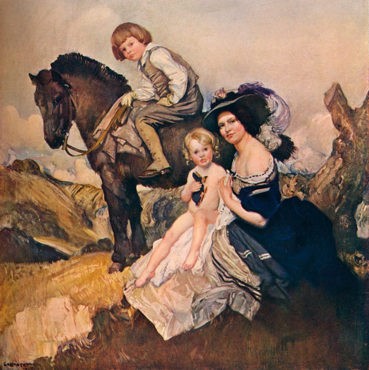 Porträtgruppe, 1908 von George Washington Lambert