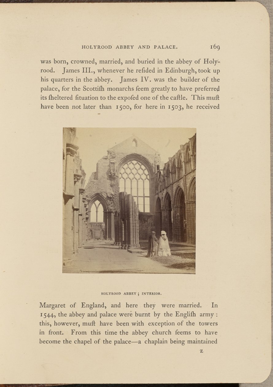 Holyrood Abbey; Innenansicht von George Washington Wilson