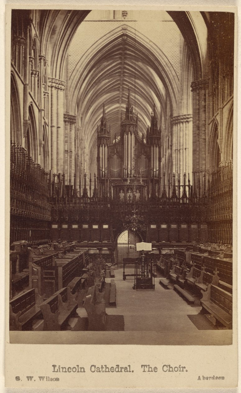Kathedrale von Lincoln. Der Chor. von George Washington Wilson