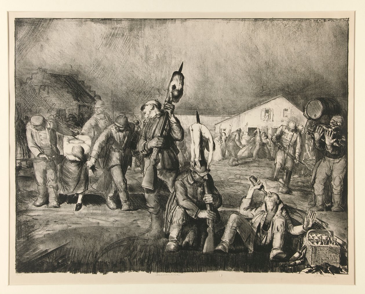 Baccanale (erster Stein) von George Wesley Bellows