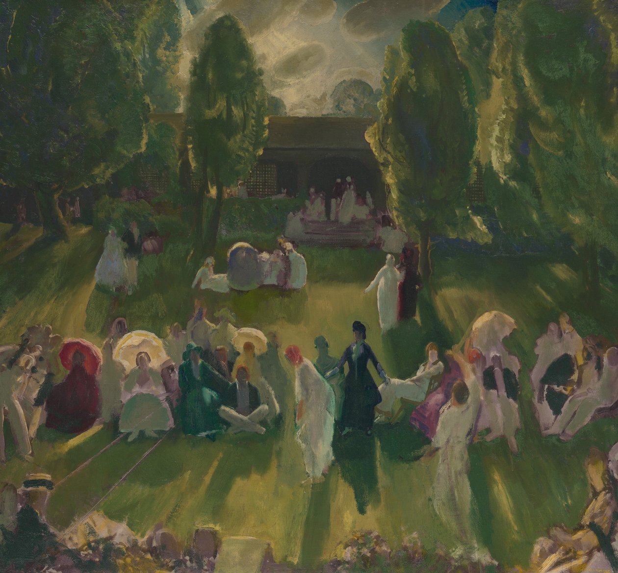 Tennis in Newport, 1919 von George Wesley Bellows