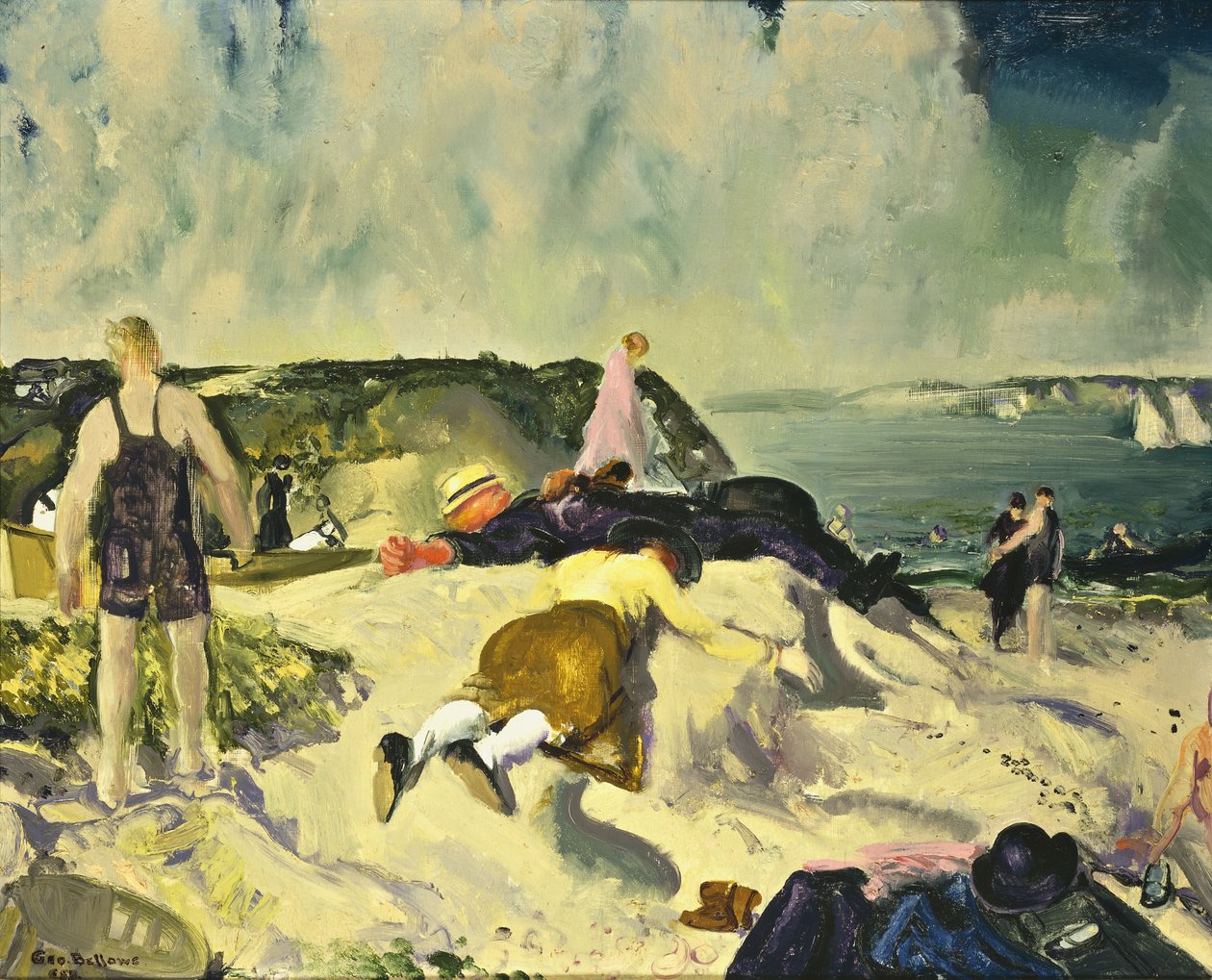 Der Strand, Newport, ca. 1919 von George Wesley Bellows