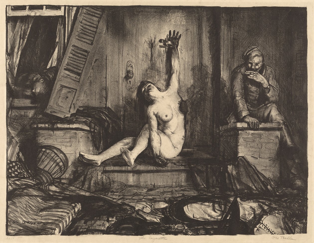 Die Zigarette, 1918 von George Wesley Bellows