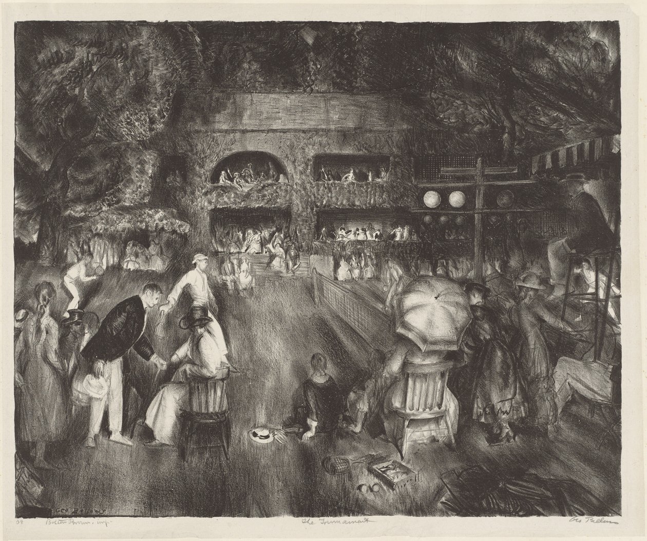 Das Turnier, 1920 von George Wesley Bellows
