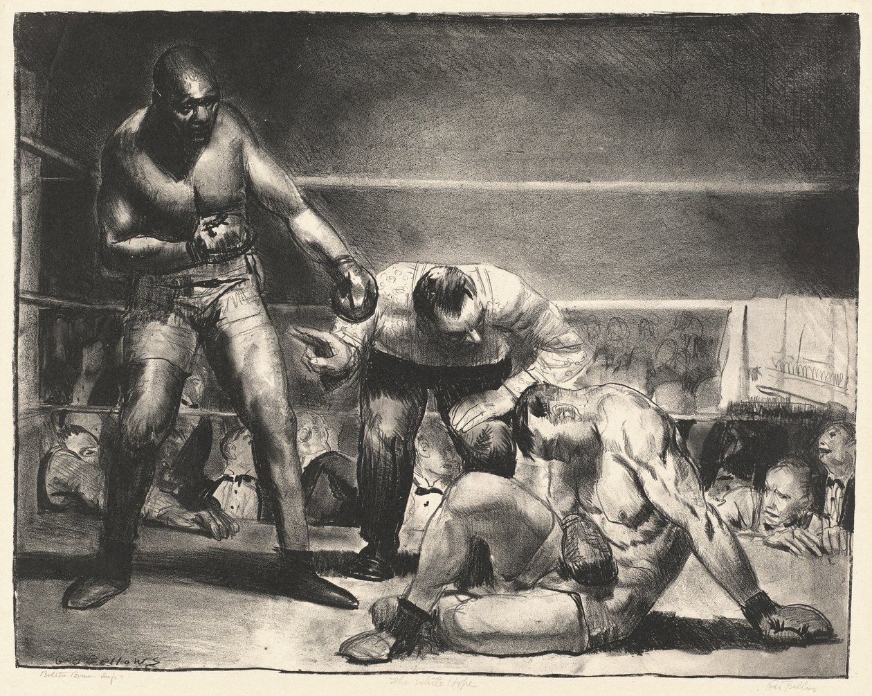 Die weiße Hoffnung, 1921 von George Wesley Bellows