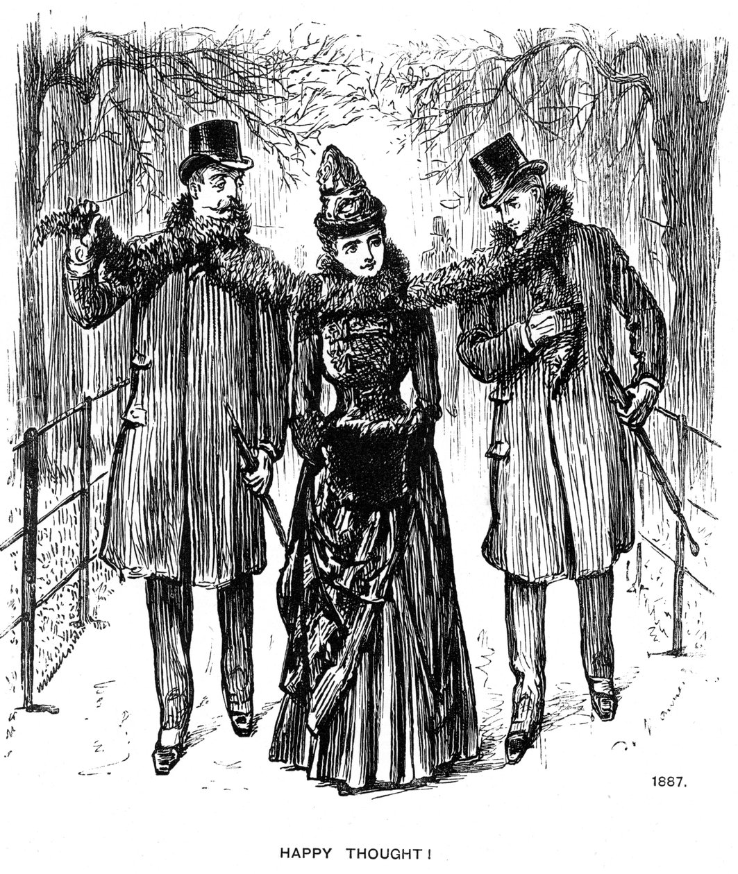 Glücklicher Gedanke!, 1887 von George du Maurier