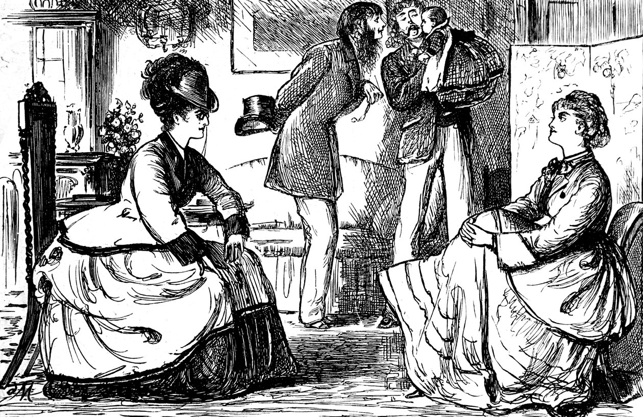 Englische Paare der Oberschicht von George du Maurier