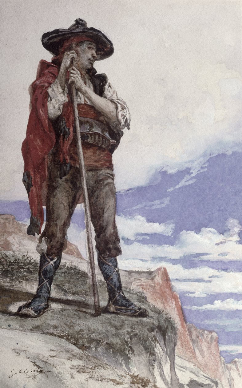 Schmuggler in den Pyrenäen von Georges Clairin