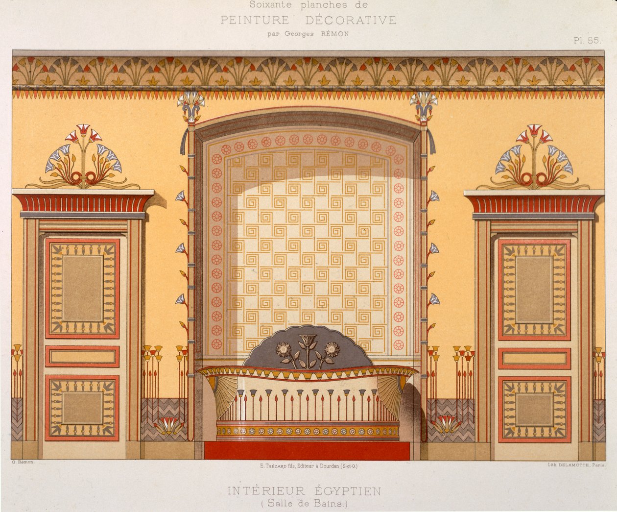 Ägyptisches Interieur (Badezimmer), aus 