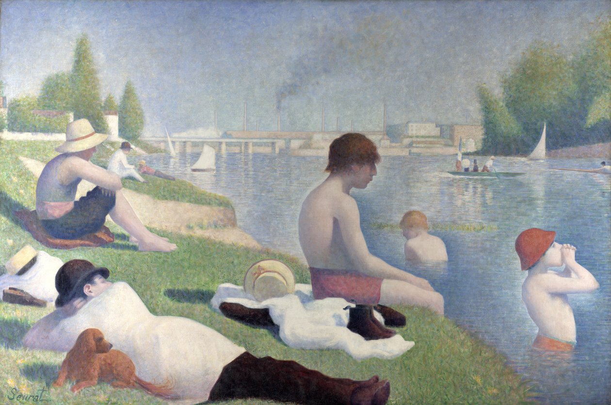 Badende in Asnières von Georges Seurat
