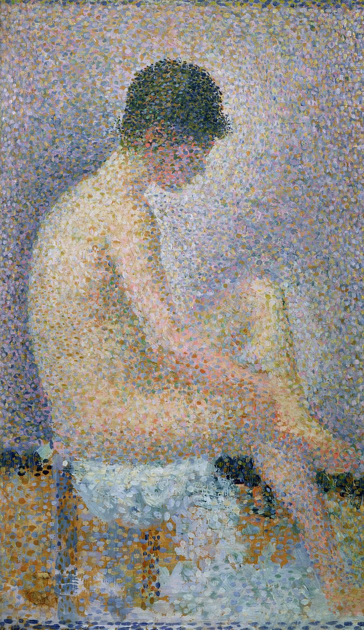 Modell im Profil, 1886 von Georges Seurat