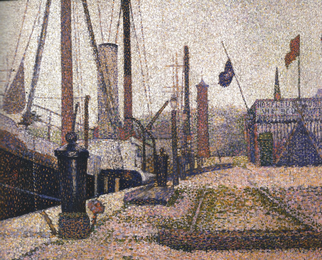 Hafen in Honfleur von Georges Seurat