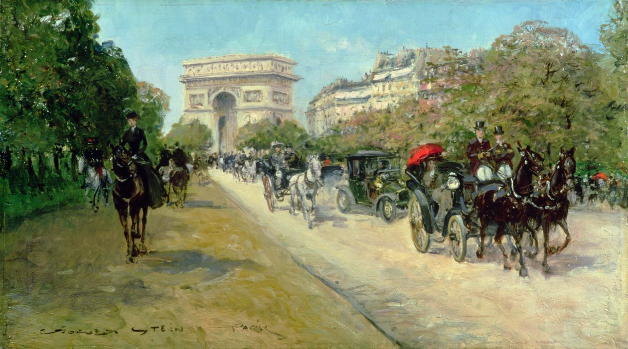 Boulevard in Paris von Georges Stein