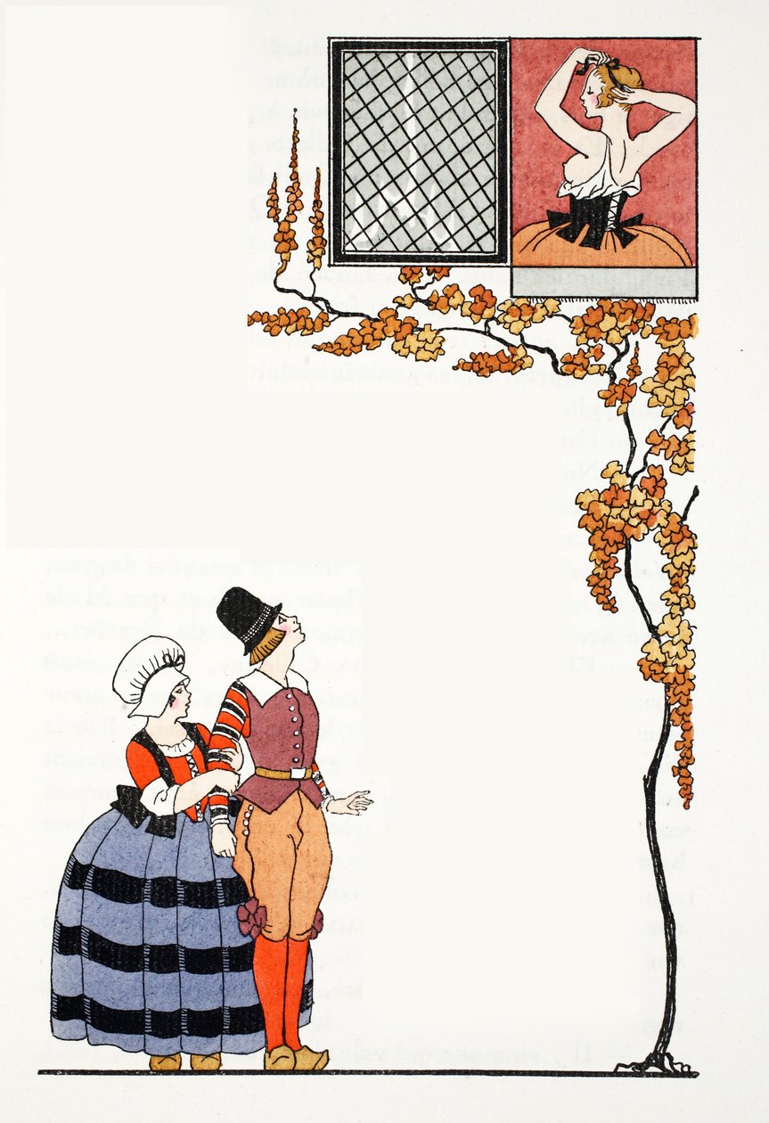 Bewunderung aus der Ferne von Georges Barbier