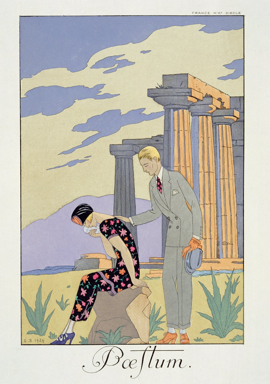 Paestum von Georges Barbier