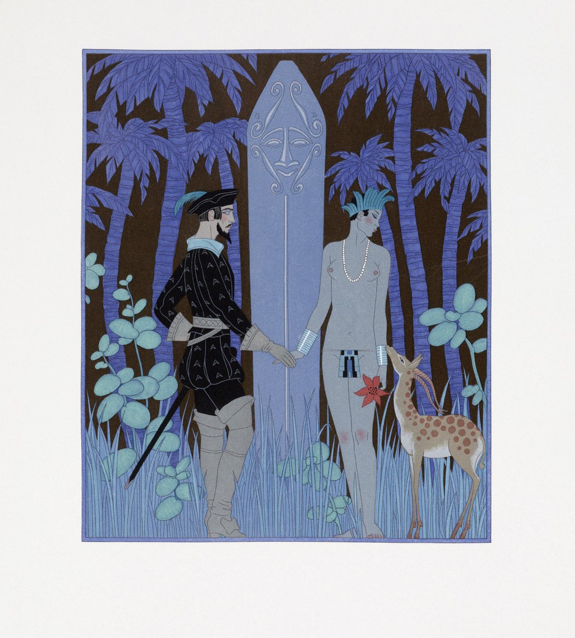 Pocahontas, Prinzessin von Georges Barbier