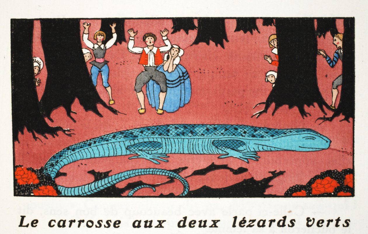 Die große blaue Eidechse von Georges Barbier