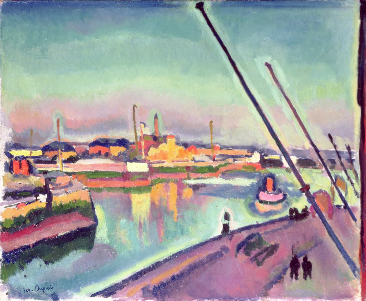 Quai Notre-Dame, Le Havre, 1908 von Georges Dupuis