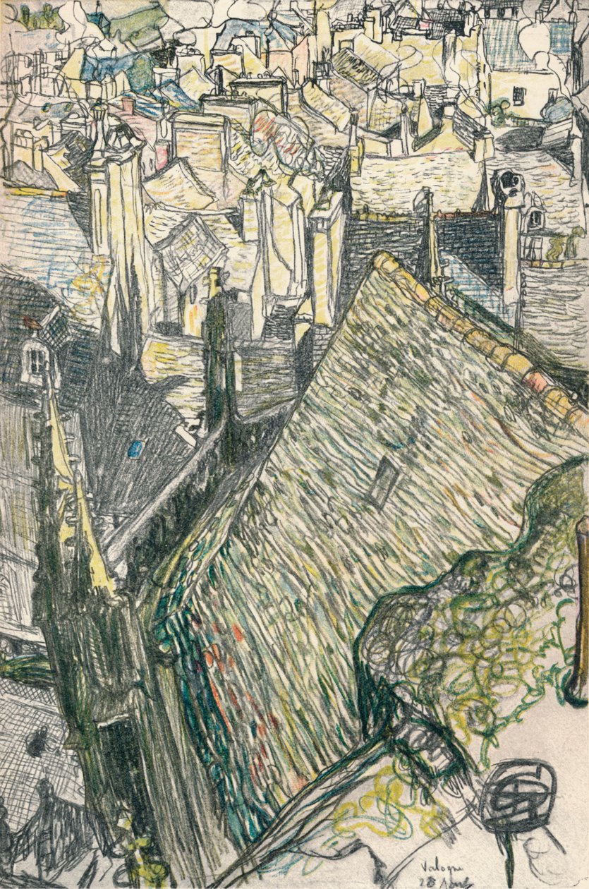 Vue De Valogne, ca. 1911 von Georges Dupuis