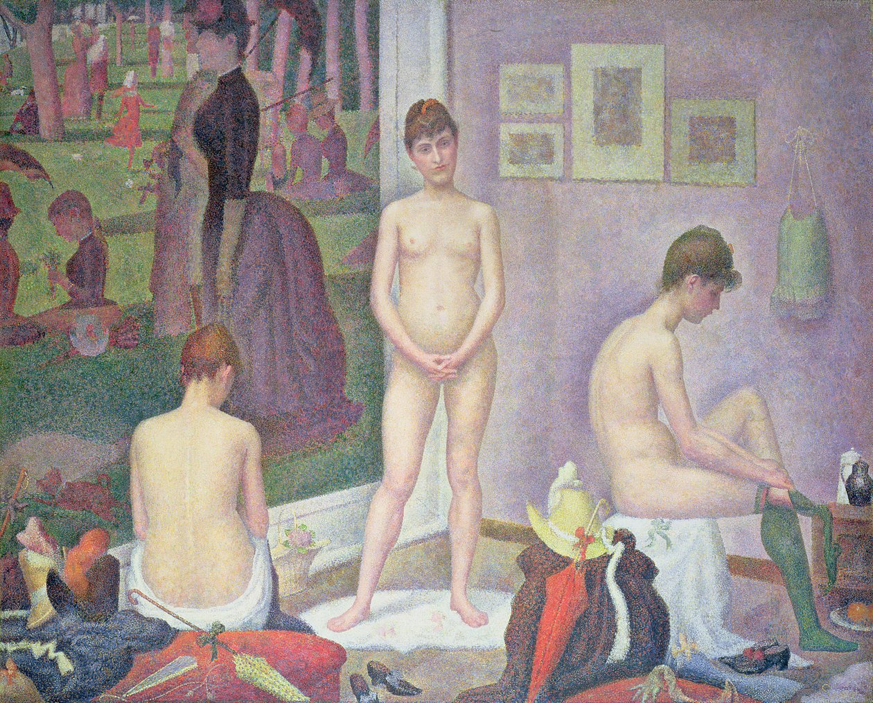 Modelle, 1886-88 von Georges Seurat