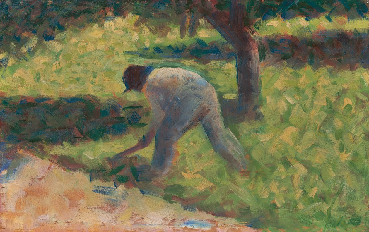 Bauer mit Hacke von Georges Seurat