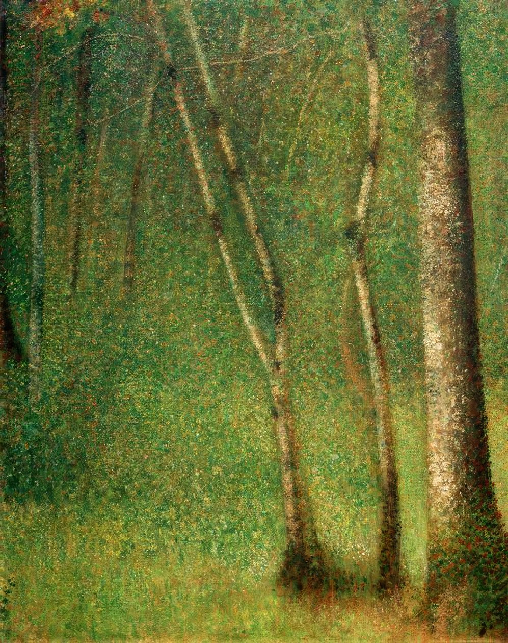Wald in Pontaubert von Georges Seurat
