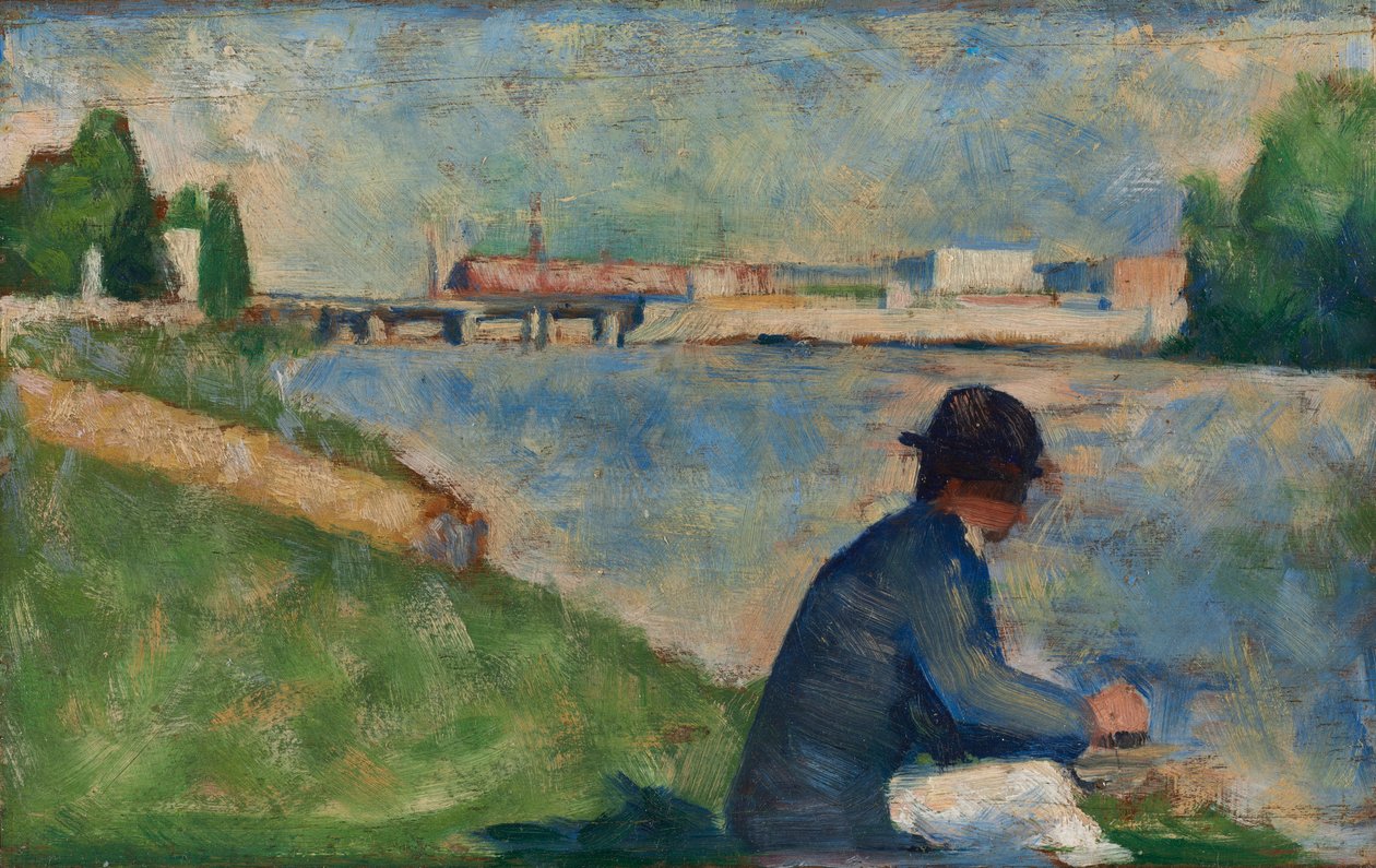 Studie für "Badende in Asnières" von Georges Seurat