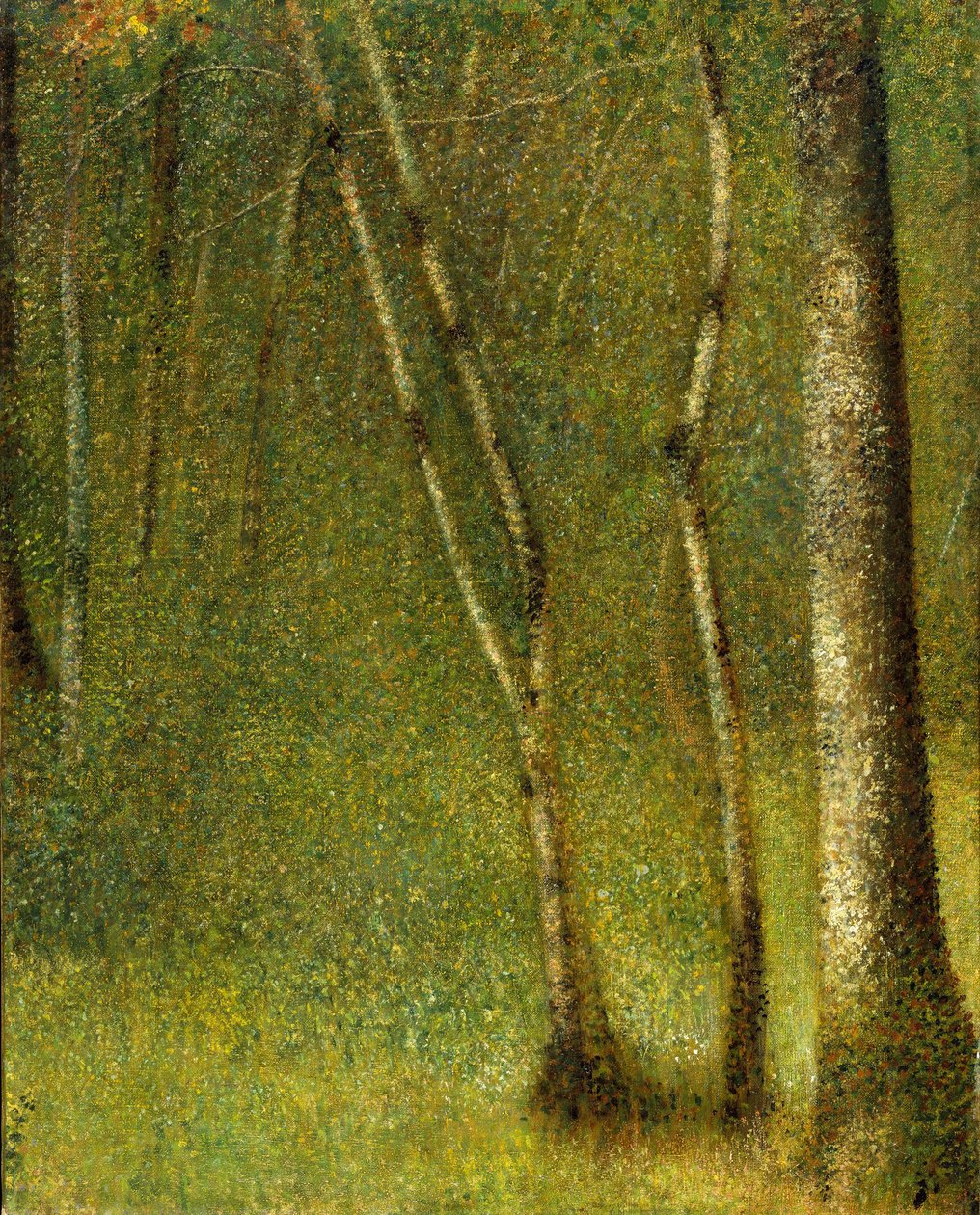 Der Wald bei Pontaubert von Georges Seurat