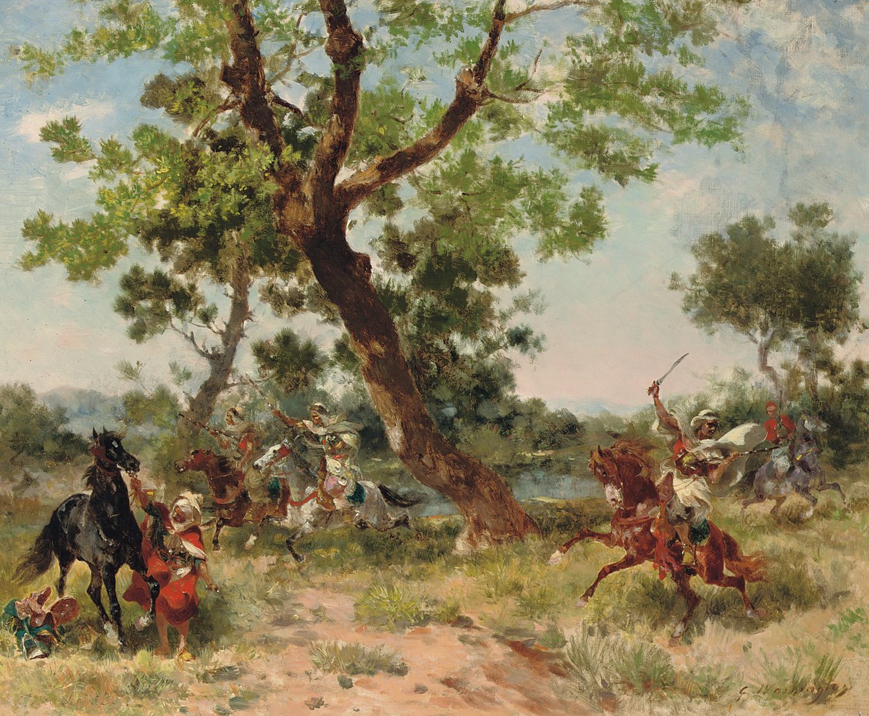 Ein Überfalltrupp von Georges Washington