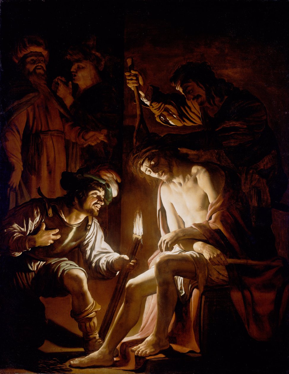 Christus mit Dornenkrone von Gerrit van Honthorst