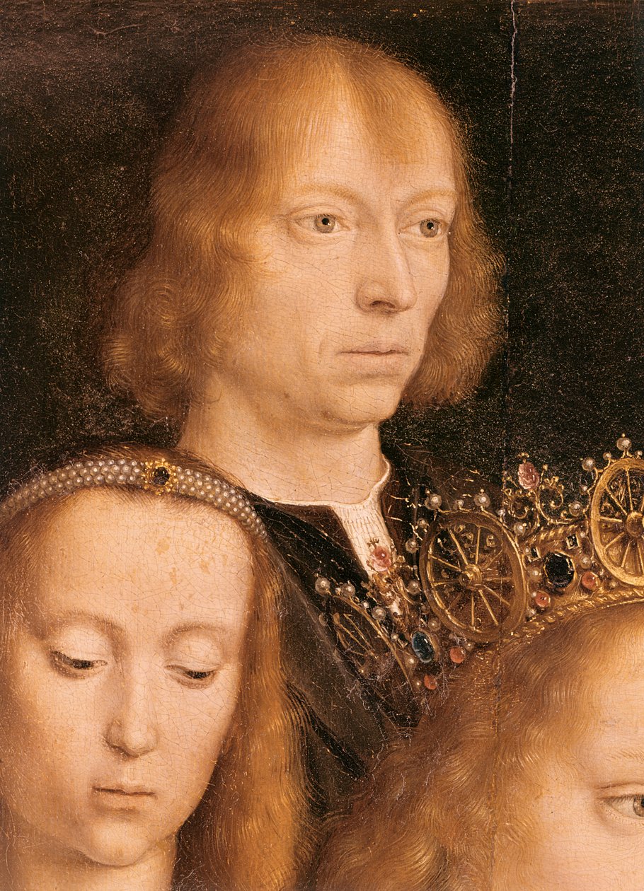 Selbstporträt, ca. 1509 (Detail) von Gerard David