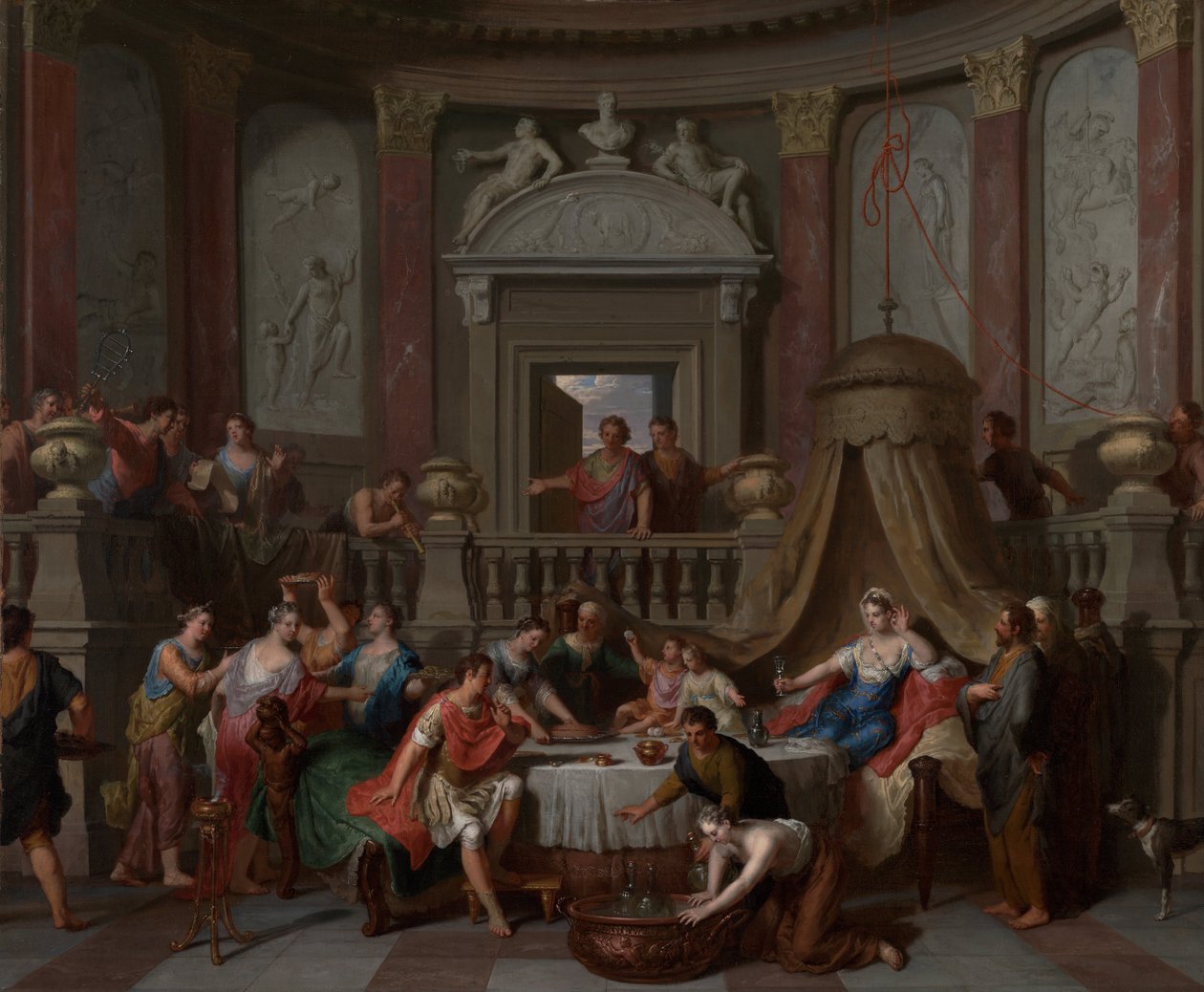 Das Bankett der Kleopatra von Gerard Hoet