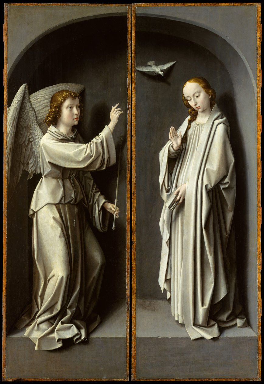 Erzengel Gabriel, Die Verkündigung der Jungfrau von Gerard David