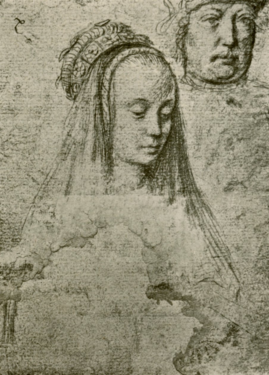 Junge Frau mit Kopfschmuck von Gerard David