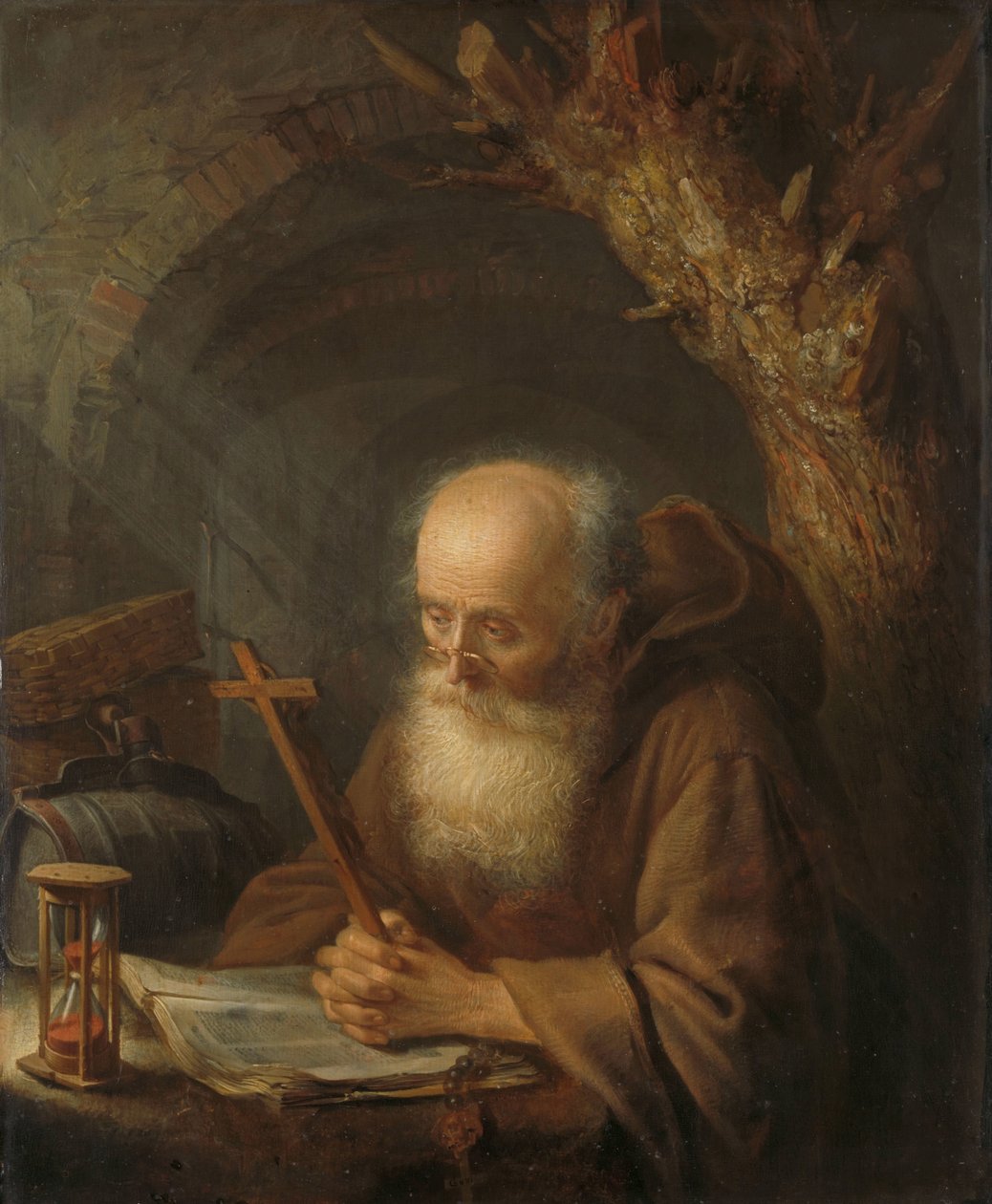 Ein Einsiedler von Gerrit Dou