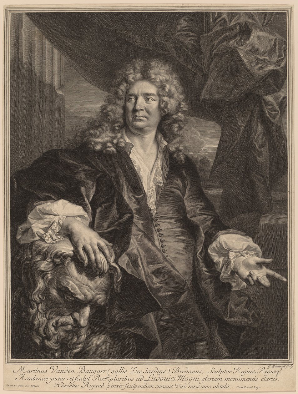 Martin Desjardins von Gerard Edelinck after Hyacinthe Rigaud