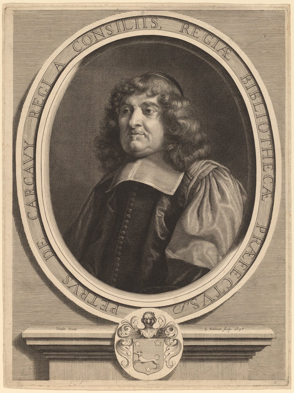 Pierre de Carcavy von Gerard Edelinck after Louis Testelin