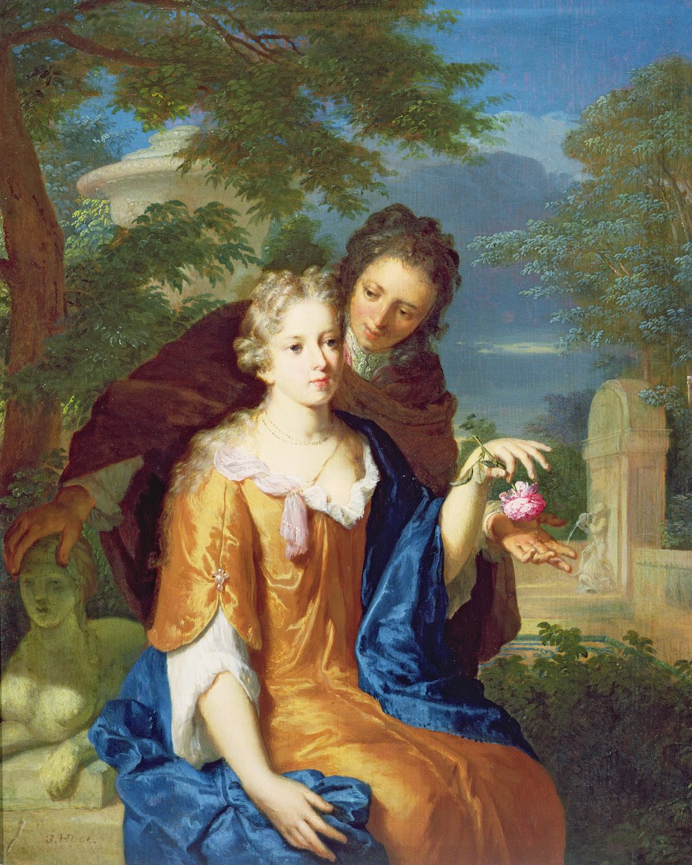 Die jungen Liebenden von Gerard Hoet