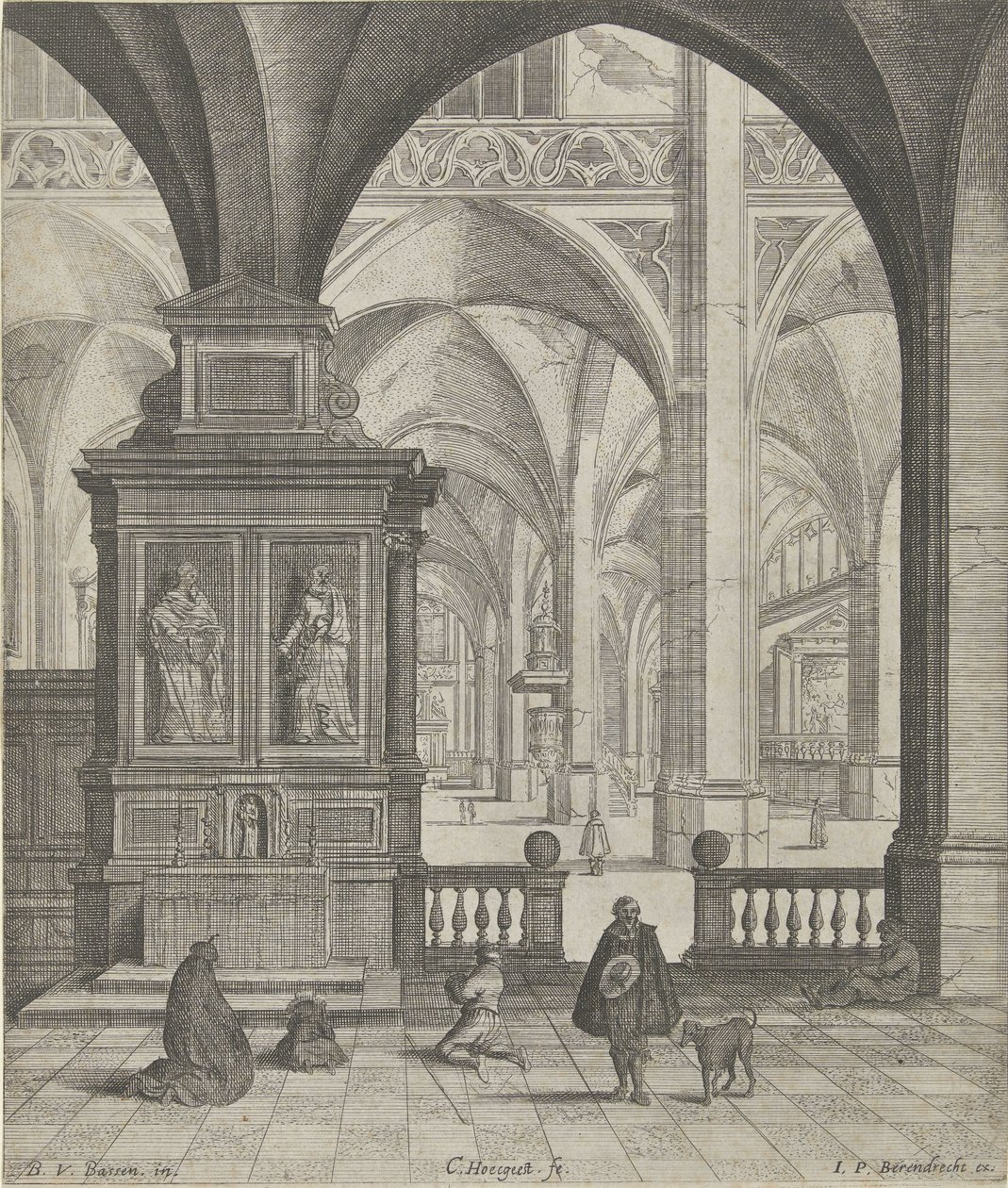 Kircheninterieur von Gerard Houckgeest